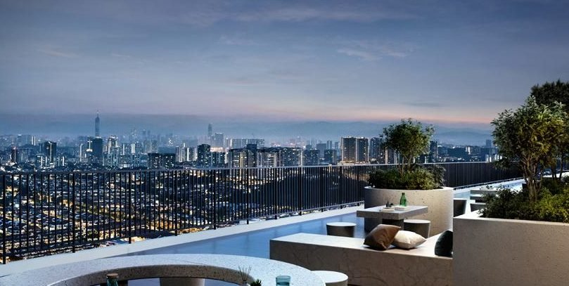 Aras Residences sky terrace render