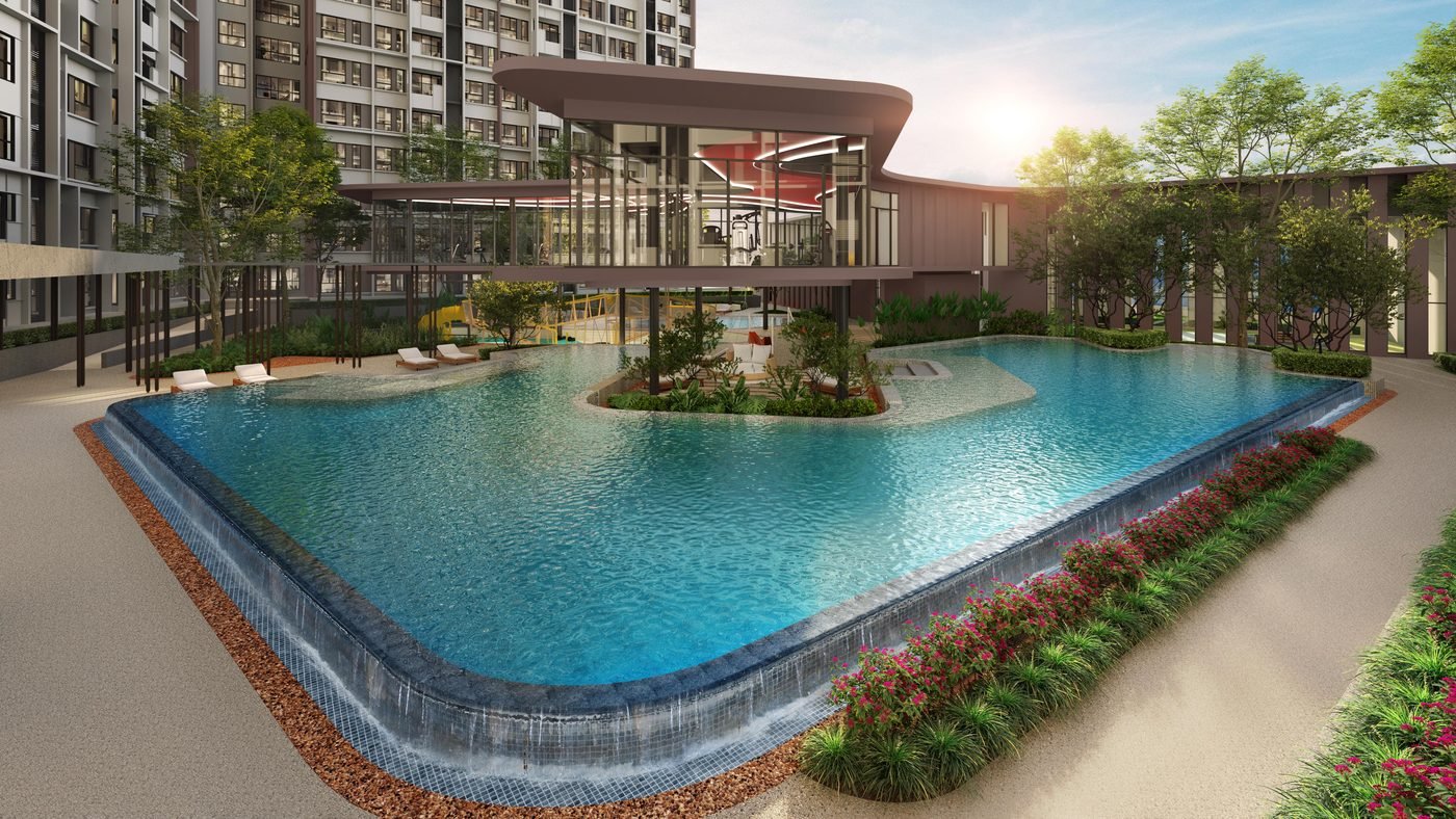 The Queenswoodz @ Bukit Jalil leisure pool render