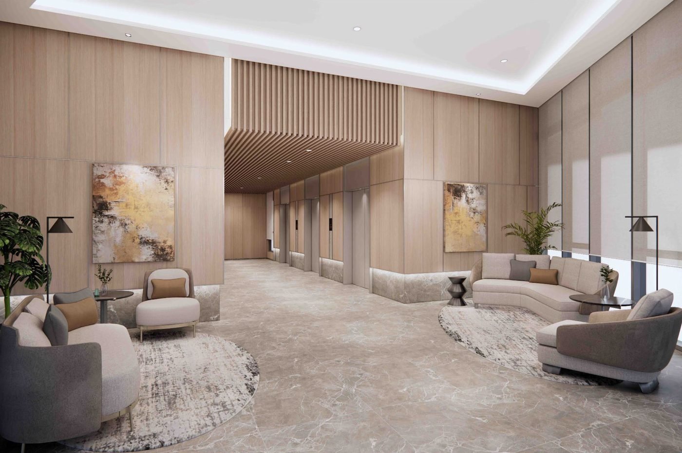 Ren Residence Bukit Jalil lobby render
