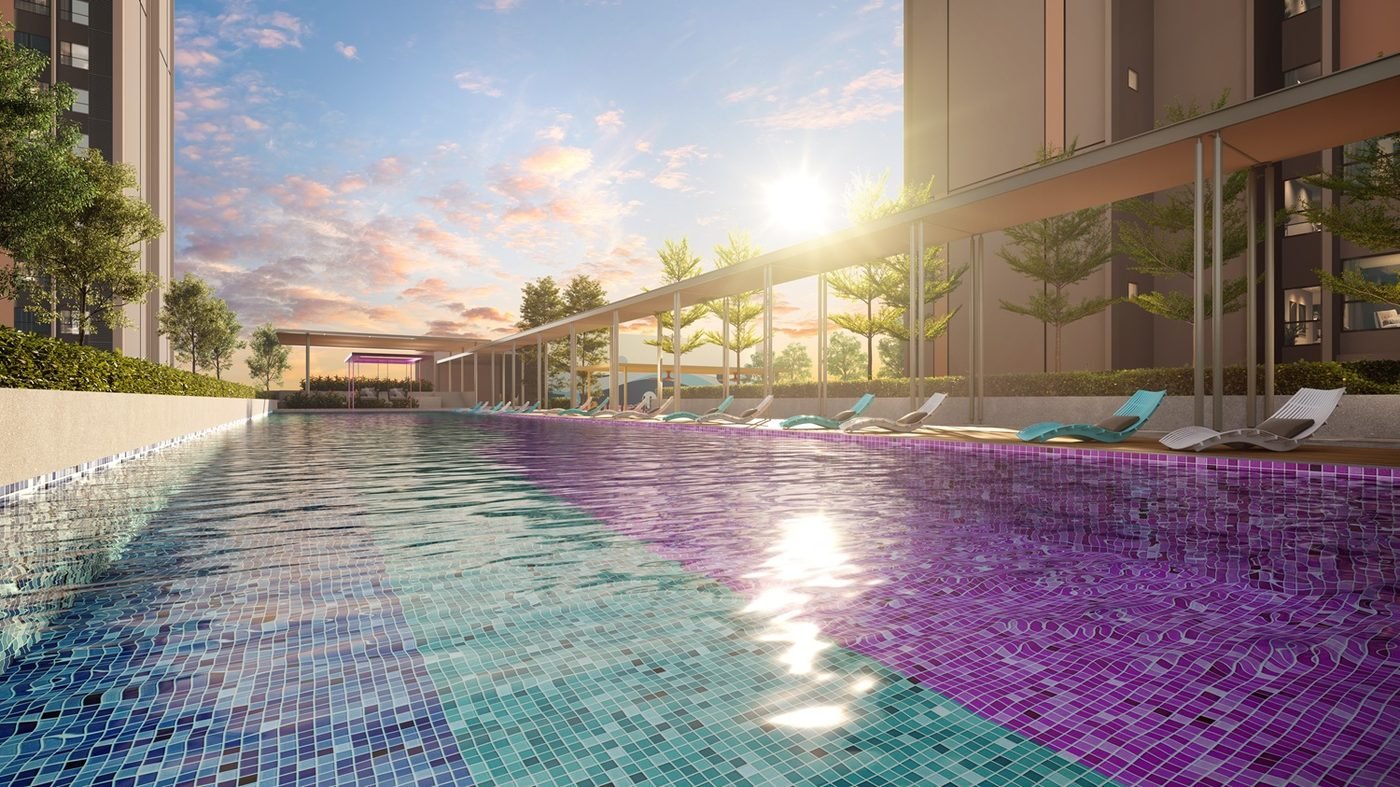 The Vividz @ Bukit Jalil vividz pool render