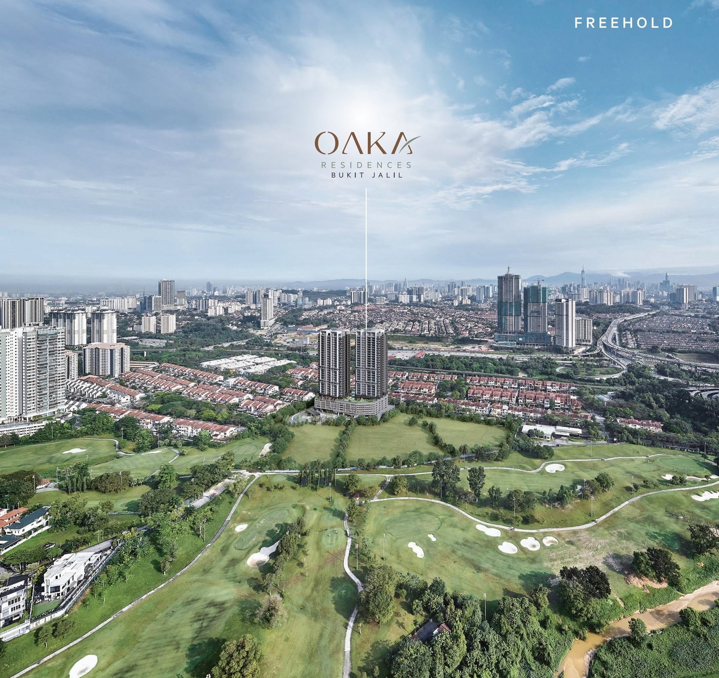 OAKA Residences aerial view render