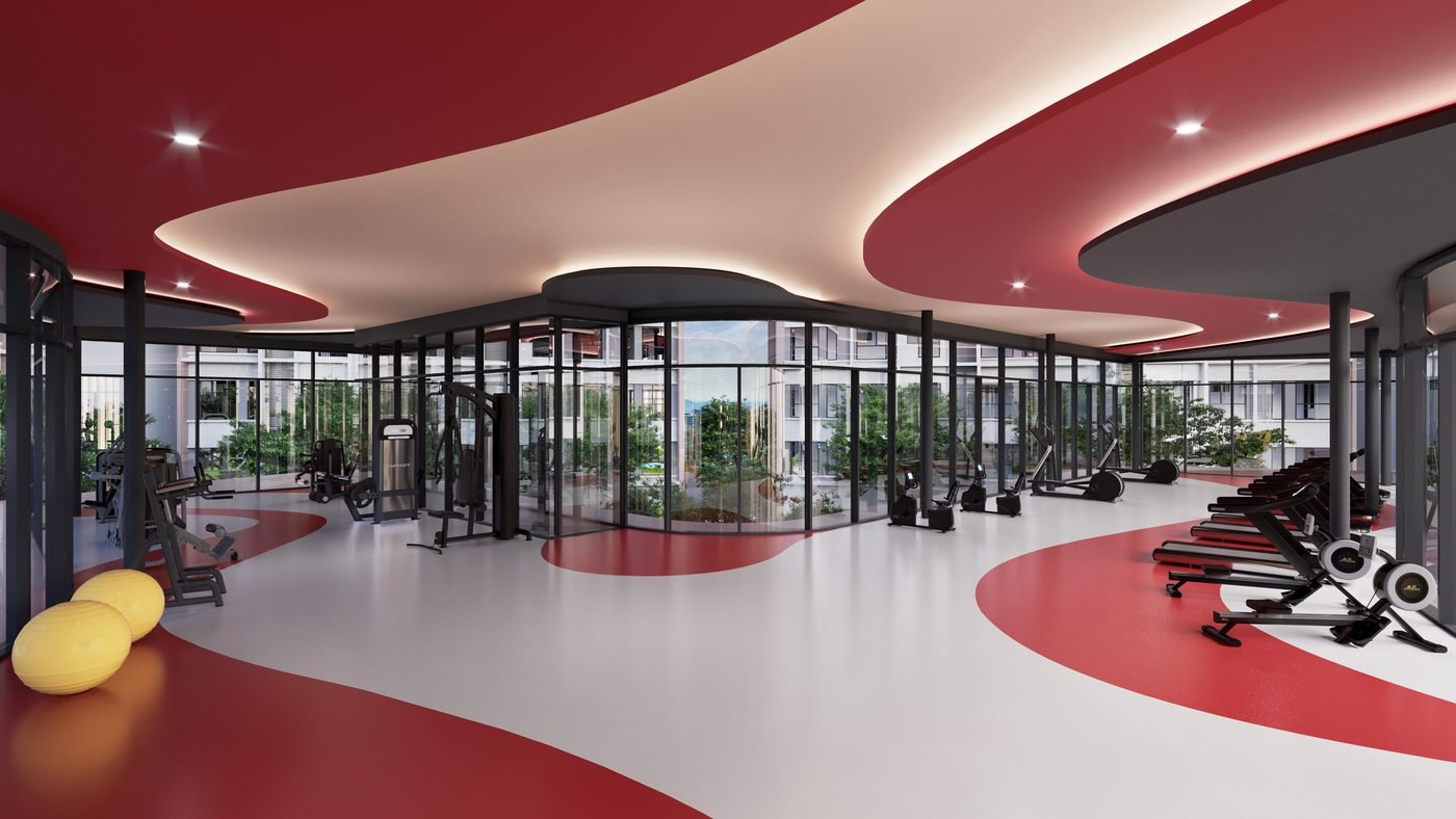 The Queenswoodz gym render