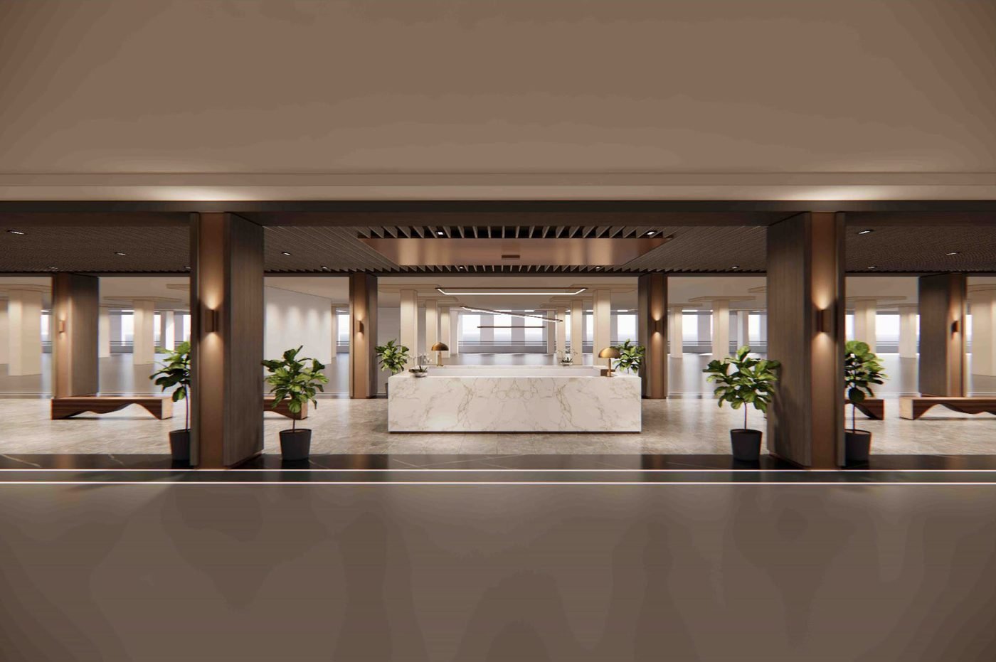 Ren Residence concierge render