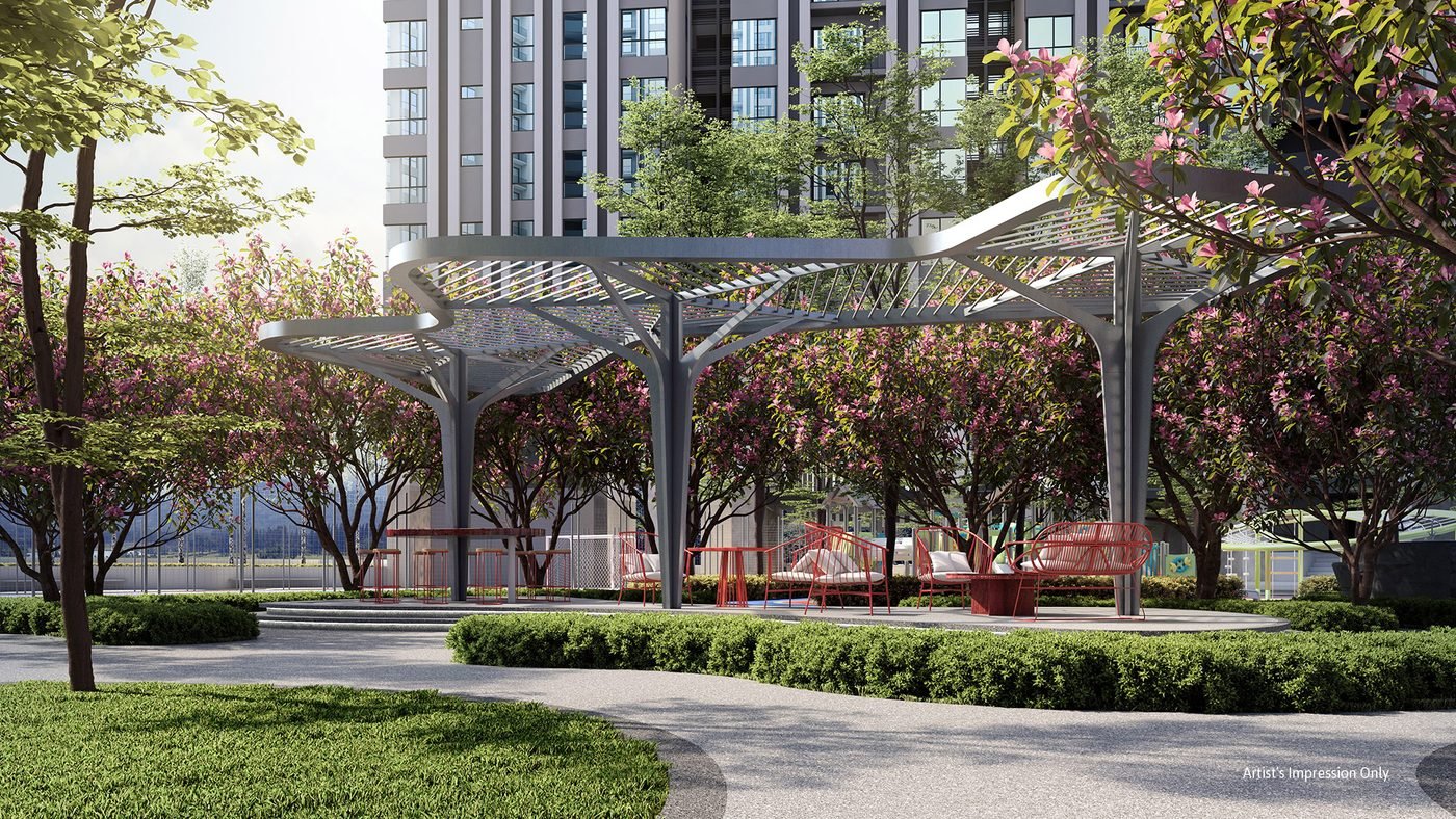 Ren Residence garden render