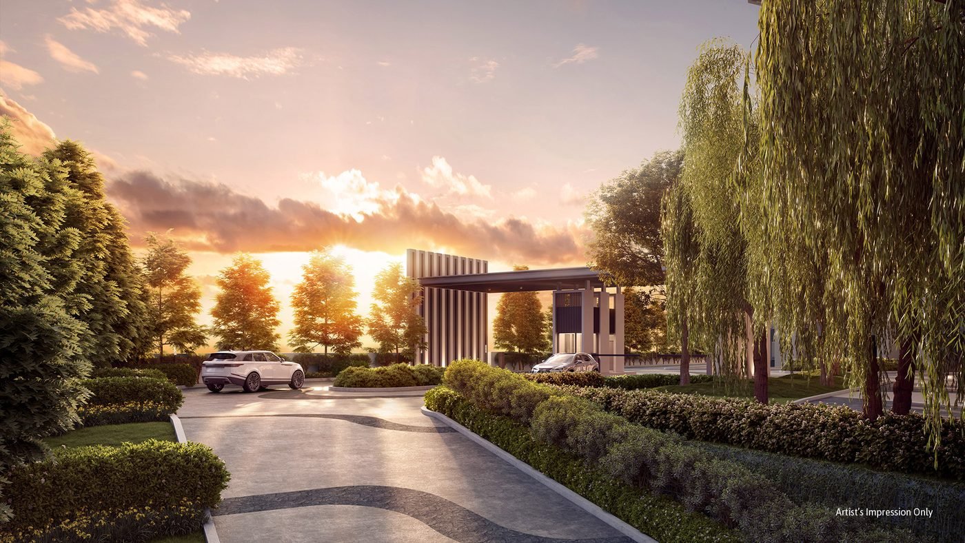 Ren Residence grand entrance render