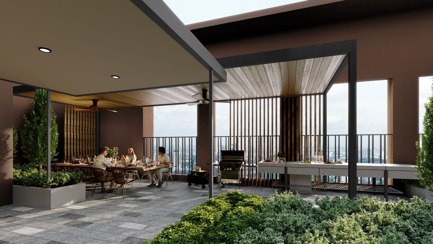 The Vividz grill garden render