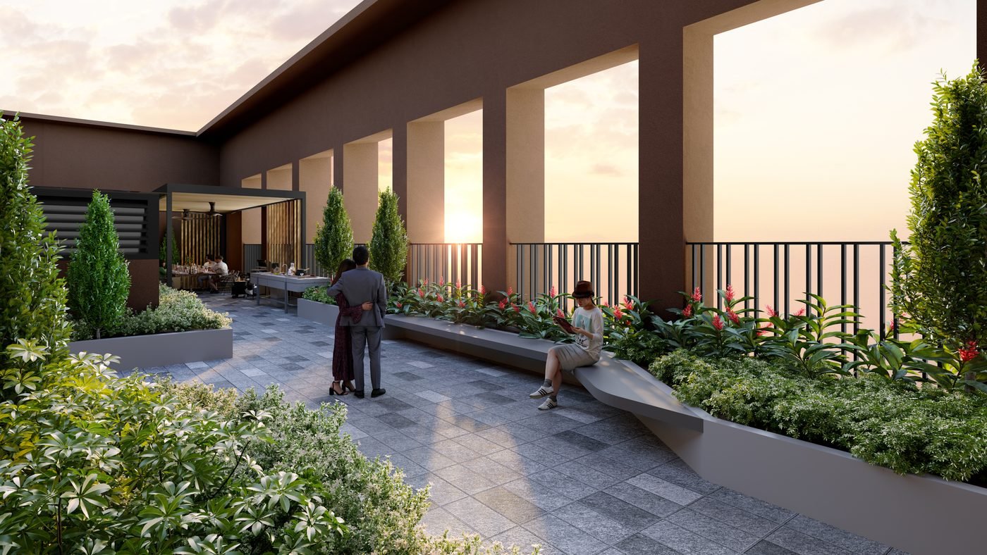 The Vividz herbs garden render